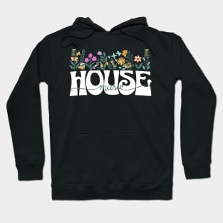 HOUSE MUSIC  - Beats In Bloom (white/green/purple) Hoodie